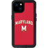 University of Maryland Collegiate Text Red iPhone 15 Plus Waterproof Case